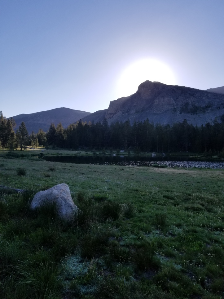 sunrise in Yosemite